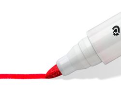 Rotulador staedtler lumocolor 351 para pizarra blanca punta redonda 2 mm recargable color rojo