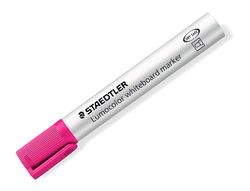 Rotulador staedtler lumocolor 351 para pizarra blanca punta redonda 2 mm recargable color rosa