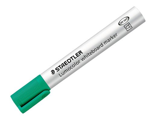 Rotulador staedtler lumocolor 351 para pizarra blanca punta redonda 2 mm recargable color verde claro
