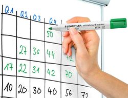 Rotulador staedtler lumocolor 351 para pizarra blanca punta redonda 2 mm recargable color verde claro