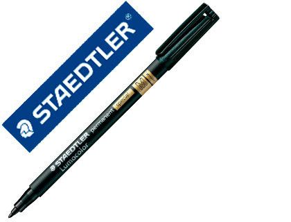 Rotulador Staedtler Lumocolor Retroproyeccion Punta de Fibra Permanente Special 319-9 Negro Punta Media