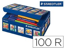 Rotulador staedtler noris club caja de 100 unidades surtidas 10 x color