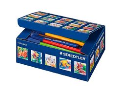 Rotulador staedtler noris club caja de 100 unidades surtidas 10 x color