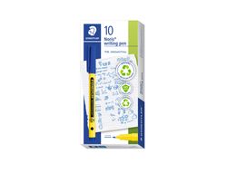 Rotulador staedtler noris writing pen 307 tinta base de agua punta fina trazo 0,6 mm azul