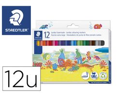Rotulador Staedtler punta fibra estuche (12 unidades)