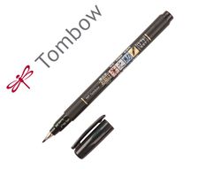 Rotulador tombow punta pincel dual fudenosuke punta blanda tinta base de agua negro