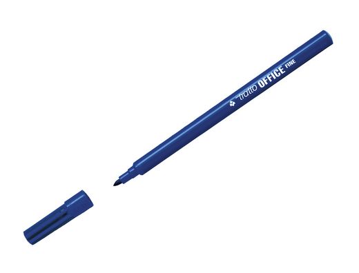 Rotulador tratto office fine punta de fibra trazo 0,7 mm azul