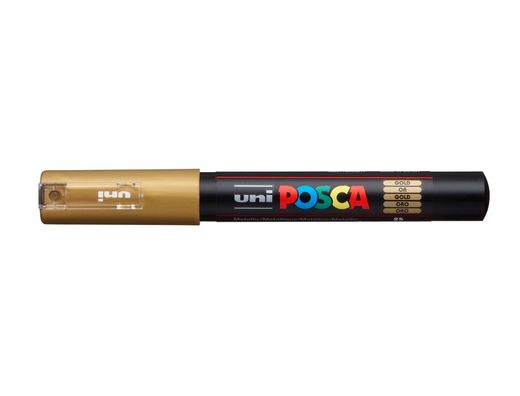 Rotulador uni posca 0,7 mm pc-1m oro