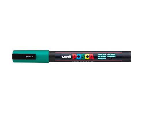 Rotulador uni posca 0,9 - 1,3 mm pc-3m esmeralda