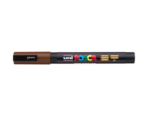 Rotulador uni posca 0,9 - 1,3 mm pc-3m marron
