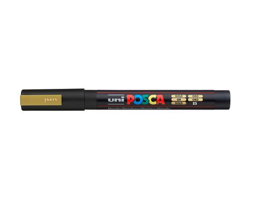 Rotulador uni posca 0,9 - 1,3 mm pc-3m oro