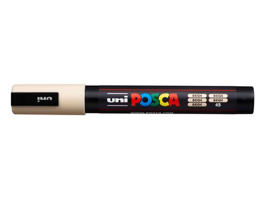 Rotulador uni posca 1,8 - 2,5 mm pc-5m beige