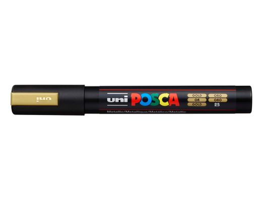 Rotulador uni posca 1,8 - 2,5 mm pc-5m oro
