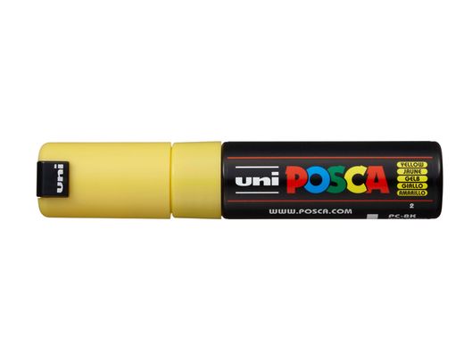 Rotulador uni posca 8 mm pc-8k amarillo