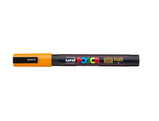 Rotulador uni posca pc-3m naranja medio
