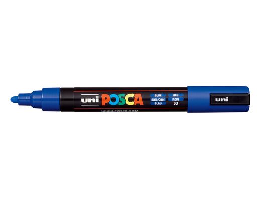 Rotulador uni posca pc-5m marcador de pintura punta conica 1,8-2,5 mm azul