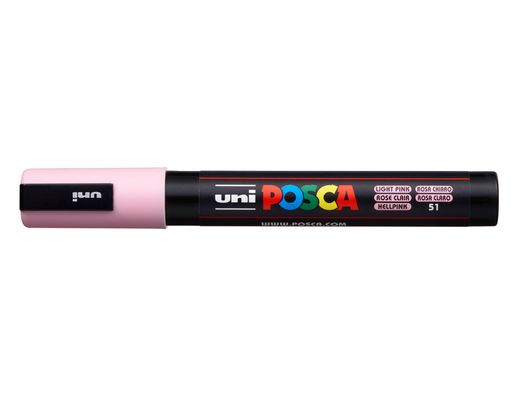 Rotulador uni posca pc-5m marcador de pintura punta conica 1,8-2,5 mm rosa claro