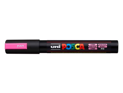 Rotulador uni posca pc-5m marcador de pintura punta conica 1,8-2,5 mm rosa fluor