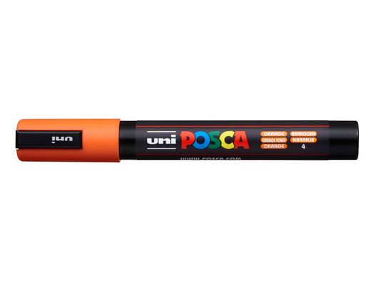 Rotulador uni posca pc-5m naranja