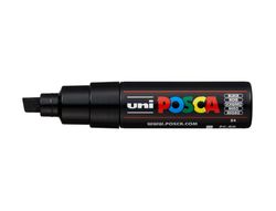 Rotulador uni posca pc-8k marcador de pintura punta biselada 8 mm negro