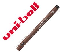 Rotulador uniball pin br-200 punta de pincel fino sepia