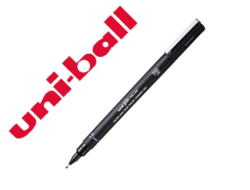 Rotulador uniball pin calibrado micrometrico 1,2 mm color negro