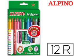Rotuladores Alpino punta fina estuche (12 unidades)
