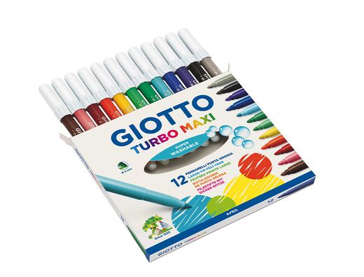 Rotuladores Fila Giotto Turbo maxi estuche (12 unidades)