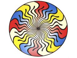 Rueda gigante henbea plastico flexible con efectos opticos diametro 50 cm set 12 unidades