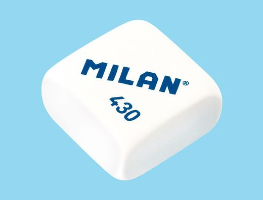 Sacapuntas milan collection plastico 2 usos + 4 gomas 430