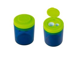 Sacapuntas milan collection plastico 2 usos + 4 gomas 430