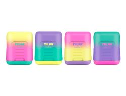 Sacapuntas milan compact sunset plastico 2 usos colores surtidos