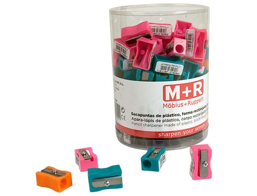 Sacapuntas Mor 304 Plastico Rectangular 1 Uso Colores Surtidos