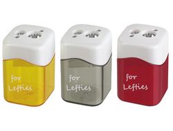 Sacapuntas Mor Metalico para Zurdos 2 Usos con Deposito Colores Surtidos