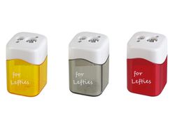 Sacapuntas Mor Metalico para Zurdos 2 Usos con Deposito Colores Surtidos