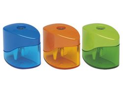 Sacapuntas Mor Metalico Pequeño 1 Uso con Deposito Colores Surtidos