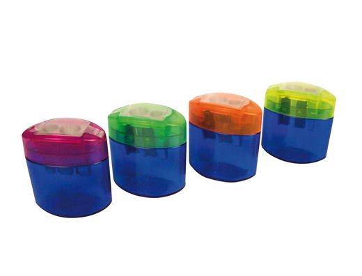 Sacapuntas Mor Neo Light 2 Usos con Deposito -Colores Surtidos