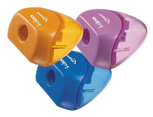 Sacapuntas Plastico 1 Uso Ergonomico Iglu Colores Surtidos