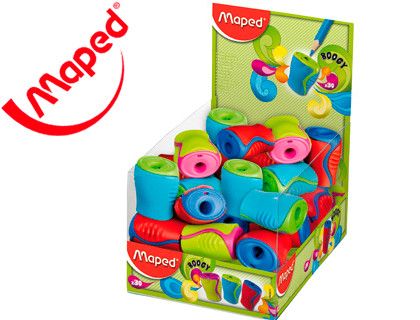 Sacapuntas Plastico Maped Boogy 1 Uso con Deposito Colores Surtidos