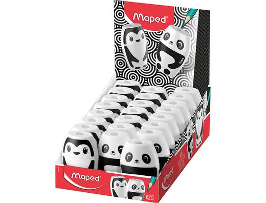 Sacapuntas plastico maped shaker fancy 1 uso con deposito