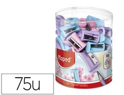 Sacapuntas plastico maped vivo 1 uso colores pastel