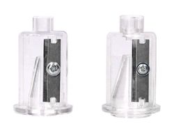 Sacapuntas q-connect kf14568 electrico de sobremesa cable usb/4 pilas aa afila cuchilla diametros de 6 a 12mm dos usos