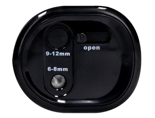 Sacapuntas q-connect kf14568 electrico de sobremesa cable usb/4 pilas aa afila cuchilla diametros de 6 a 12mm dos usos