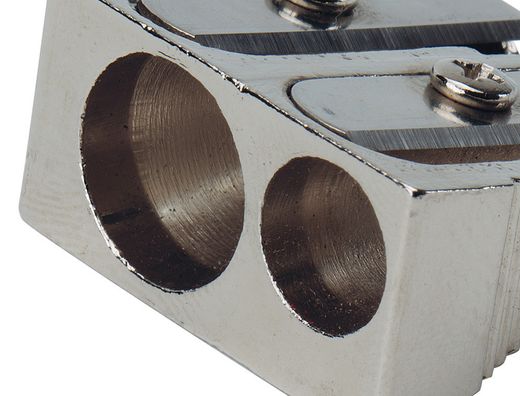 Sacapuntas q-connect metalico 2 usos cuña