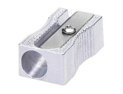 Sacapuntas q-connect metalico rectangular 1 uso