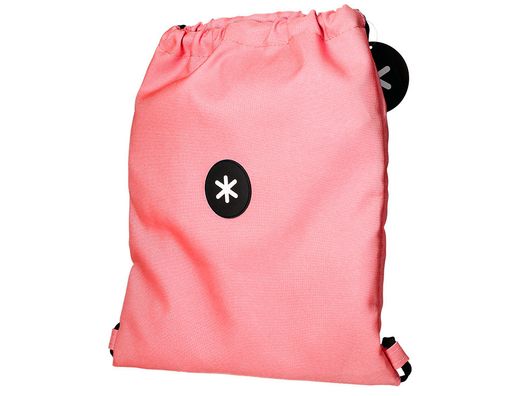 Saco plano antartik bolsillo interior con cremallera color coral 350x400 mm