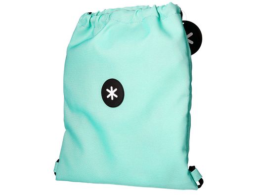Saco plano antartik bolsillo interior con cremallera color verde menta 350x400 mm