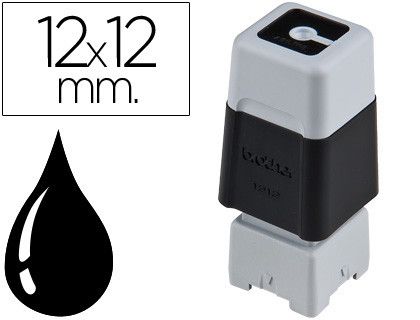 Sello Automatico Brother 12 Mm X 12 Mm Negro