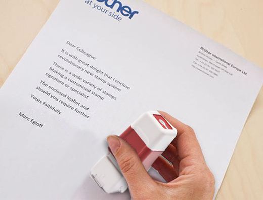 Sello Automatico Brother 12 Mm X 12 Mm Rojo