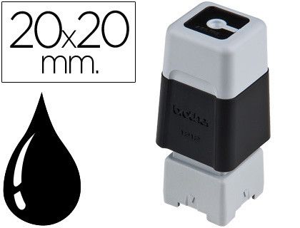 Sello Automatico Brother 20 Mm X 20 Mm Negro